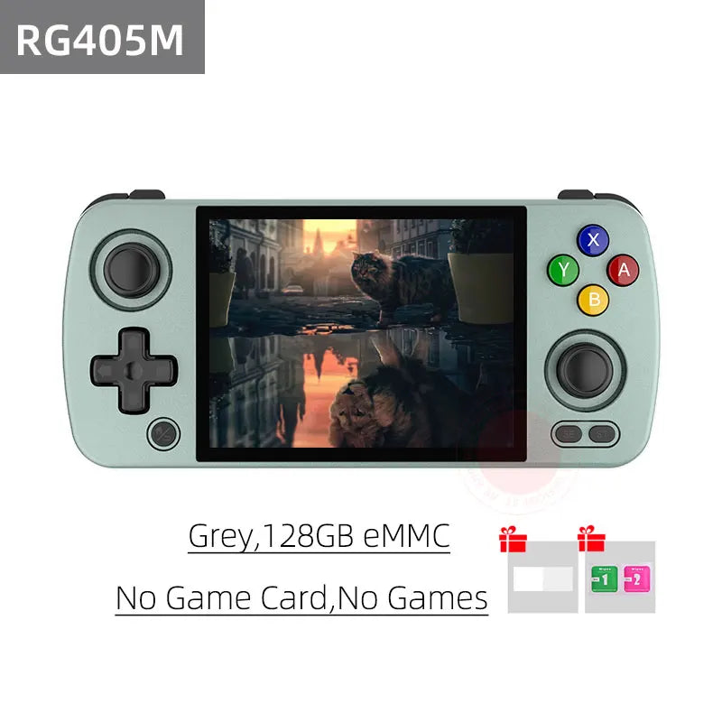 RG405M Metal Handheld Game Console Android 12 System Unisoc Tiger T618 4 Inch IPS Screen Game Player Support OTA Update