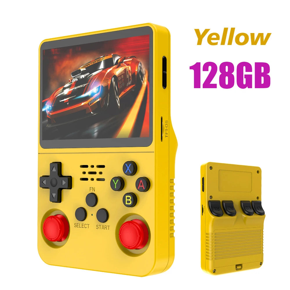 Original R36S Retro Handheld Video Game Console Linux System 3.5 Inch IPS Screen R35s Pro Portable Pocket Video Player 64GB Games 1G Ram