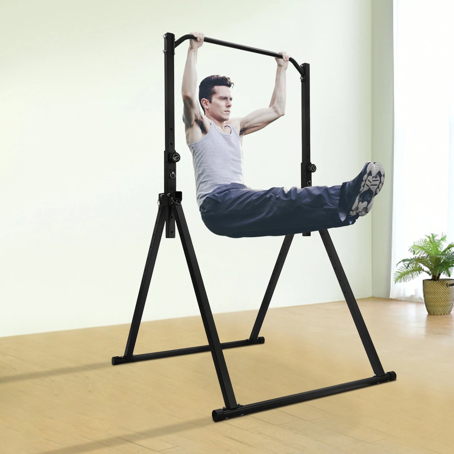 Pull Up Bar 440LBS Capacity Multi-Function Power Tower Push Up Workout Abdominal Exercise for Strength Training Home Gym