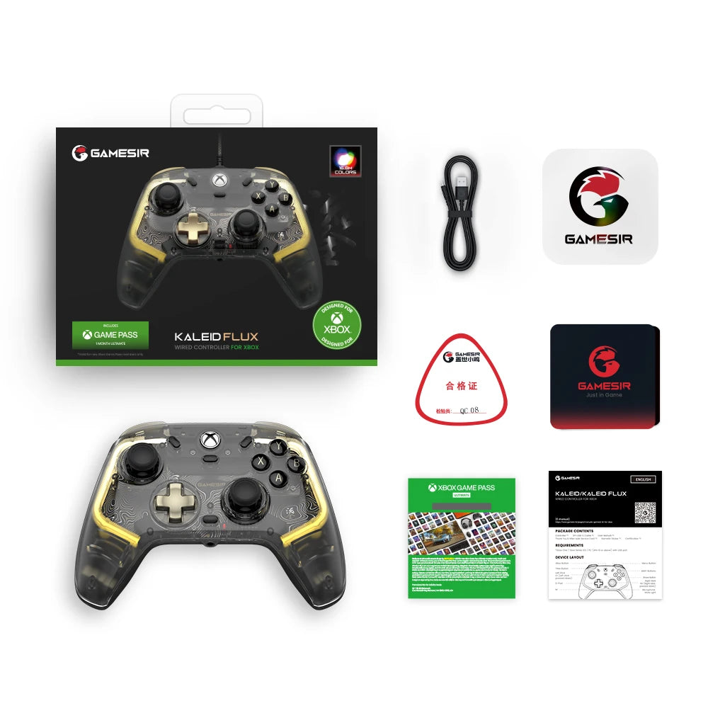 GameSir Kaleid Flux Xbox Controller Hall Effect Gamepad for Xbox Series X, Xbox Series S, Xbox One Game Console PC Joystick