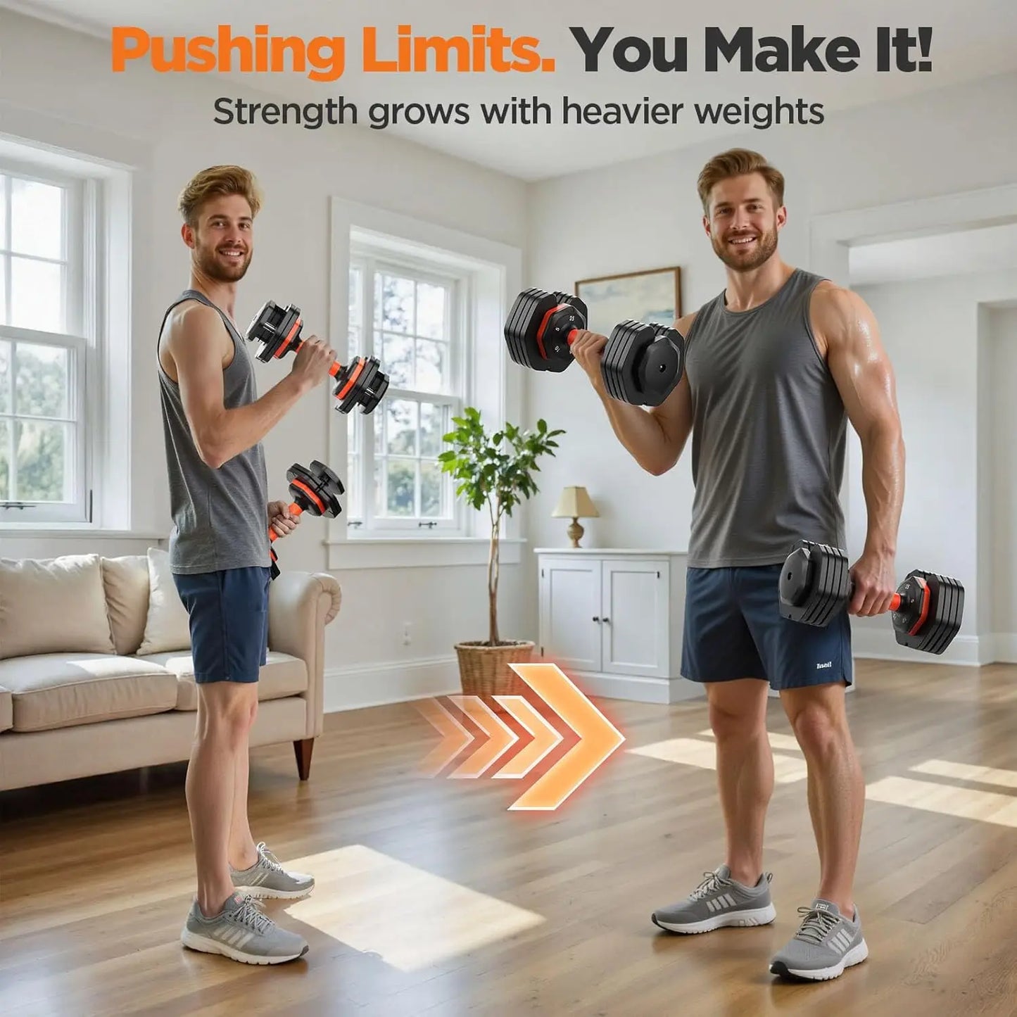 2026 FDB2 Updated Pair Adjustable Dumbbells, Available in 25/50/55/110lbs, Comes with Storage Box, Customized