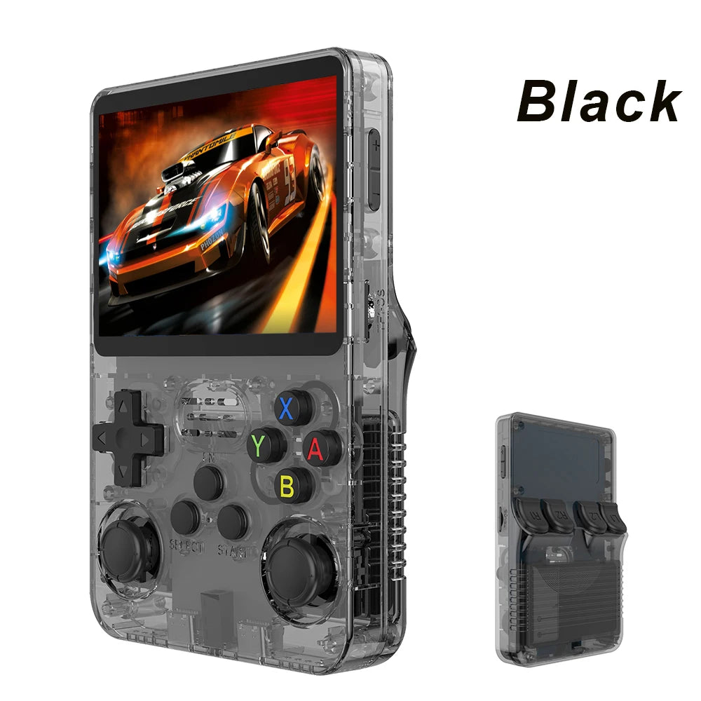 Original R36S Retro Handheld Video Game Console Linux System 3.5 Inch IPS Screen R35s Pro Portable Pocket Video Player 64GB Games 1G Ram
