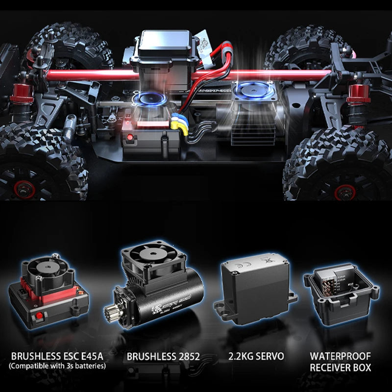 MJX 14209 14210 V3.0 1/14 RC Car 4WD Hyper Go 75km/h Brushless 2.4G Remote Control Truck Off-road Racing RC Truck Hobby RC Toy