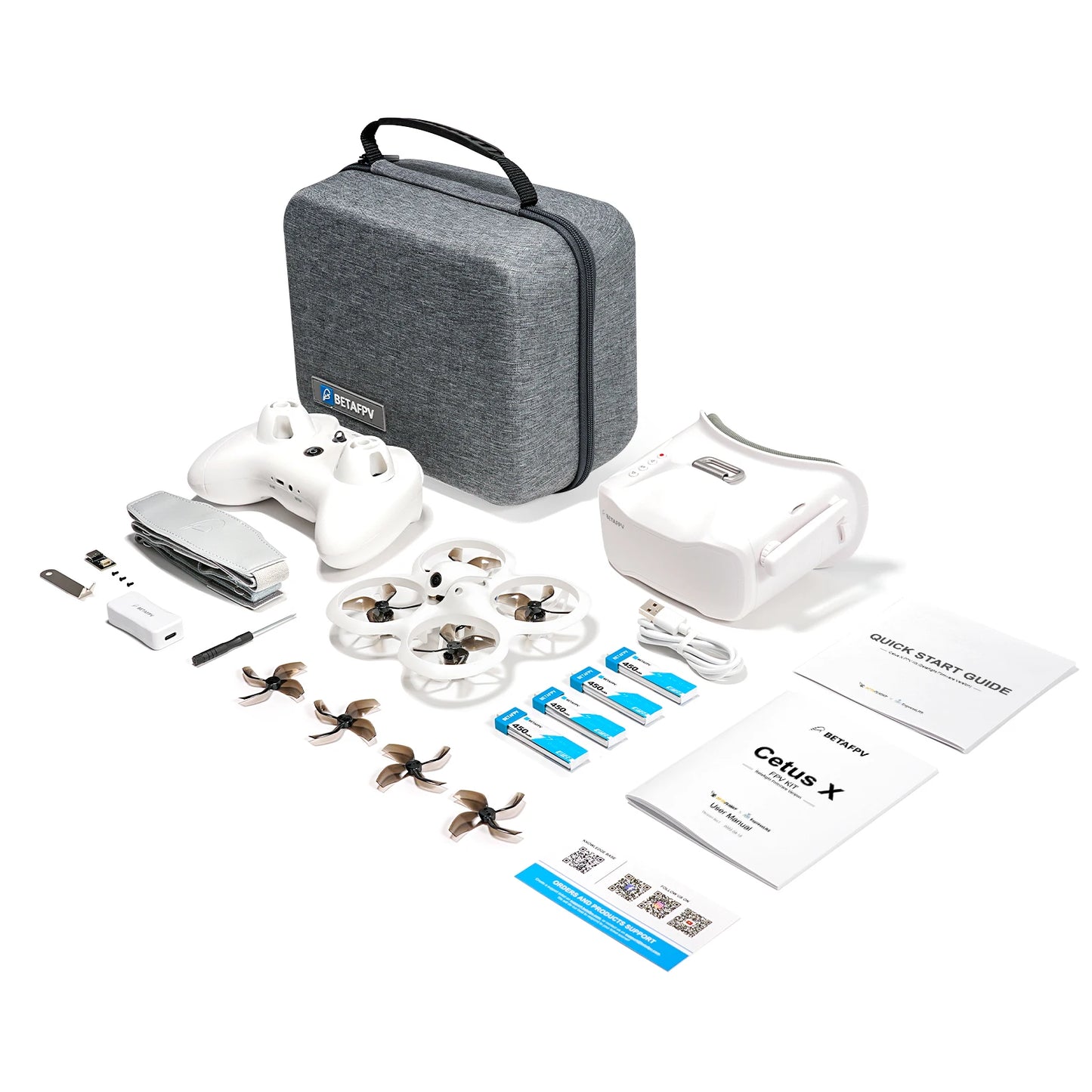 Cetus X FPV Kit Racing Drone 3 Radio Transmitter VR03 FPV Goggles C04 RC Quadcopter Mini Drone Toys as Gift