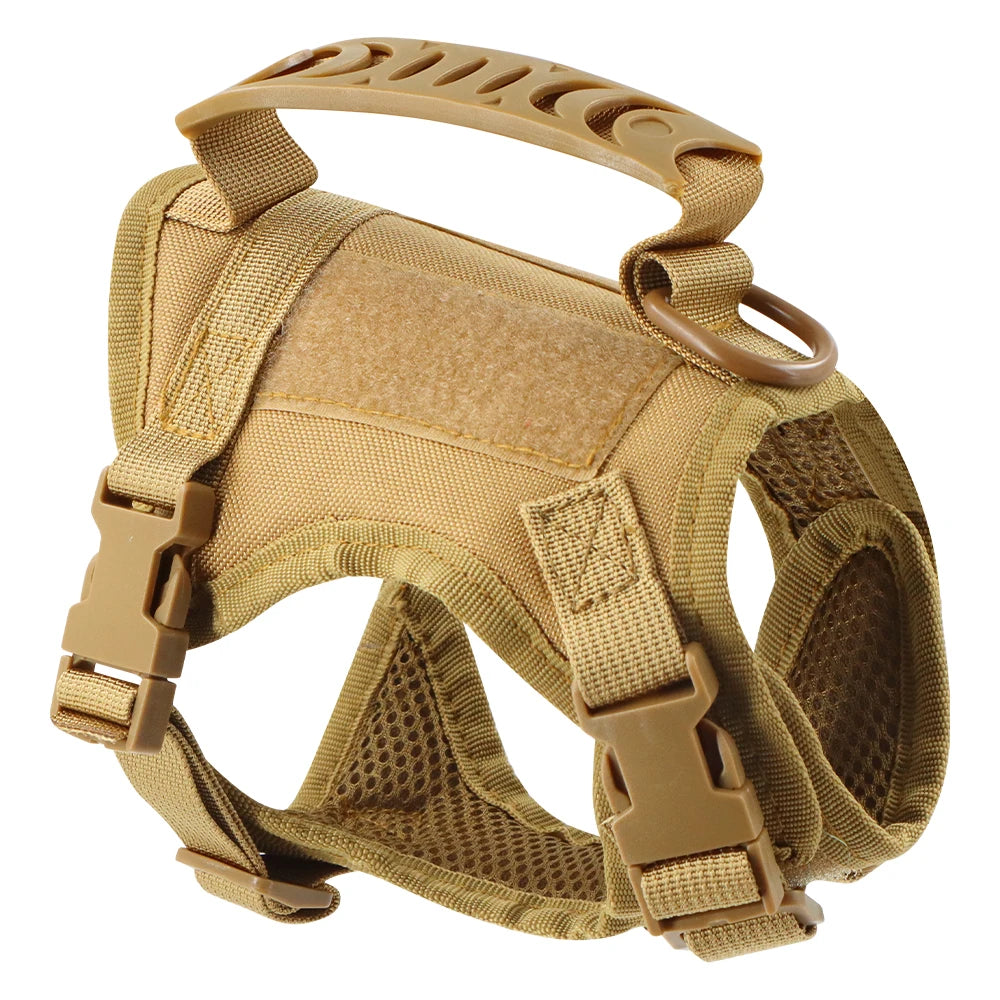 Tactical Puppy Harness Leash Set For Small Dogs Adjustable Cat Harnesses Vest For Training Walking Military Cats Dog Accessories