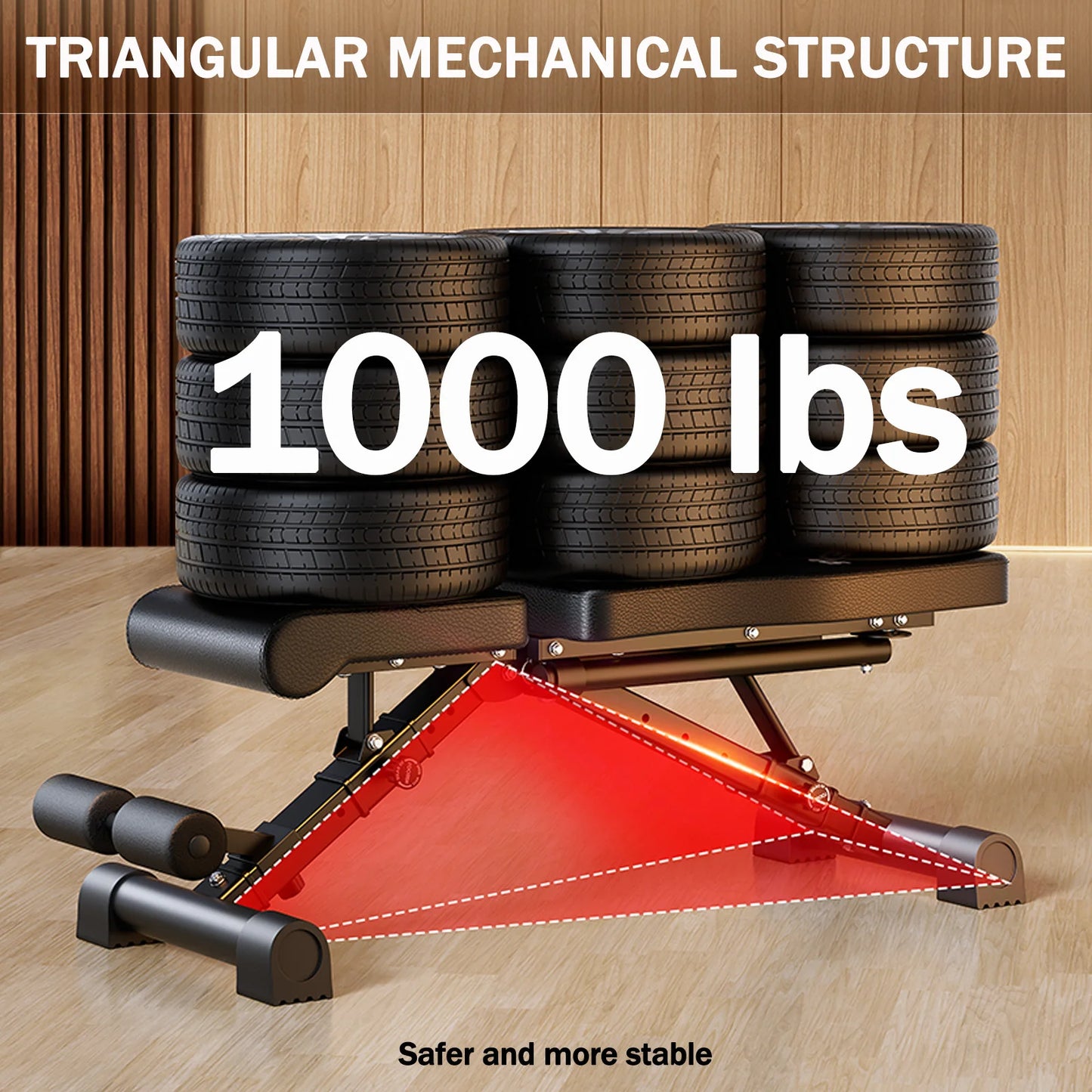 Weight Bench for Full Body Workout Multifunctional Strength Training Dumbbell Bench Press Adjustable Foldable 1000 lbs Capacity
