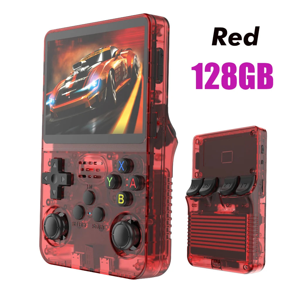 Original R36S Retro Handheld Video Game Console Linux System 3.5 Inch IPS Screen R35s Pro Portable Pocket Video Player 64GB Games 1G Ram