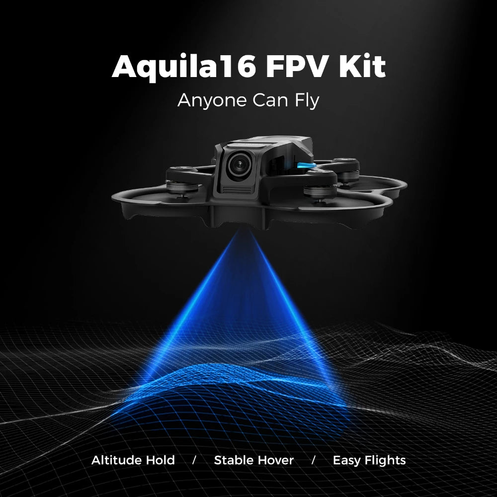 Aquila16 FPV Kit ELRS 2.4G Brushless Racing Drone VR03 Goggles 1102 18000KV 25-350mW VTX Indoor Outdoor Mini Quadcopter
