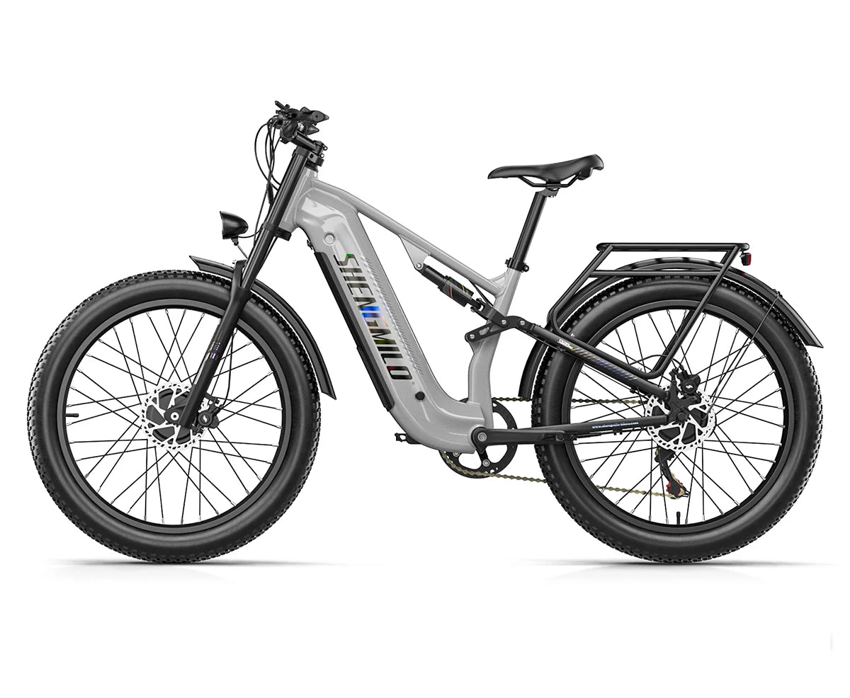 Shengmilo S600 26 inches adult electric mountain bike, 2000W dual motor ebike 7-speed electric bicycle，Fat Tire ebike17.5ah
