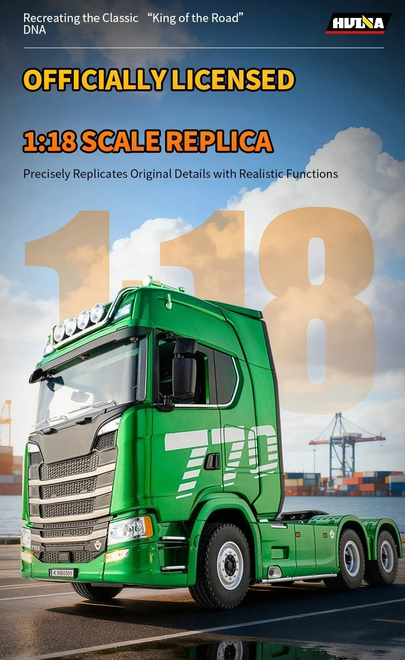 1501 770S 1502 1/18 RC Tractor 2.4G 19CH RC Engineering Trailer Truck with Lights and Sound System RC Car Model Toy Gift  HUINA 1592 1:14 Scale RC Excavator 22 Channels