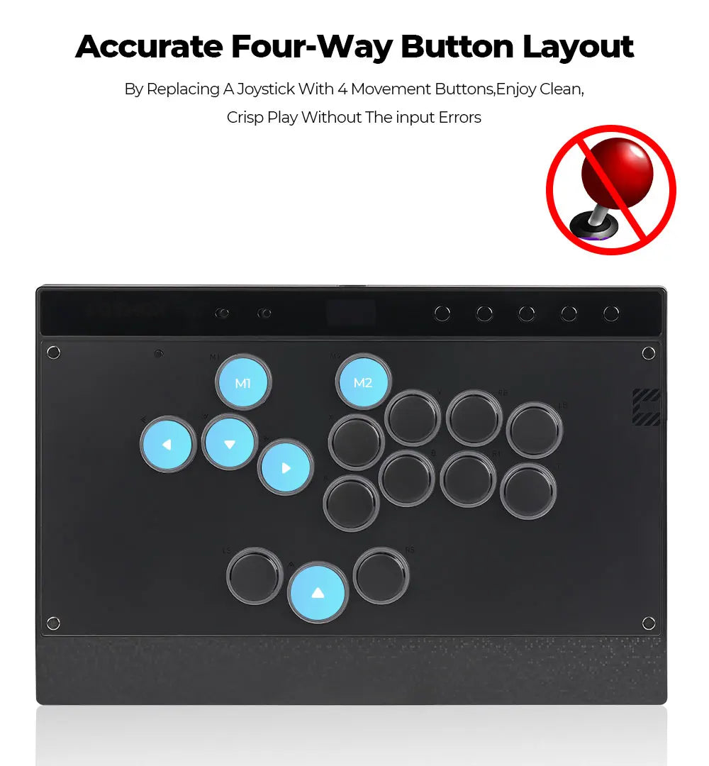 New C16 Orange Magnetic Stickless Arcade Stick Leverless Hitbox Controller for For PC/PS4/PS5/Switch Leverless Stick