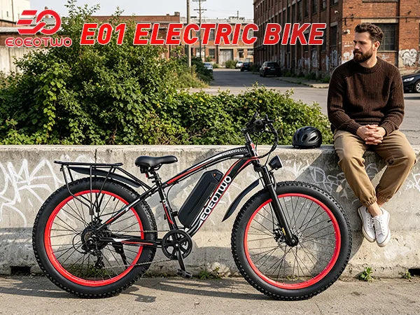 EOEOTWO 1500W Electric Bike 48V 15Ah Battery 26" 4.0 Fat Tire Ebike 34MPH High Speed Mountain Bicycle Off-Road Snow Bike for Adults
