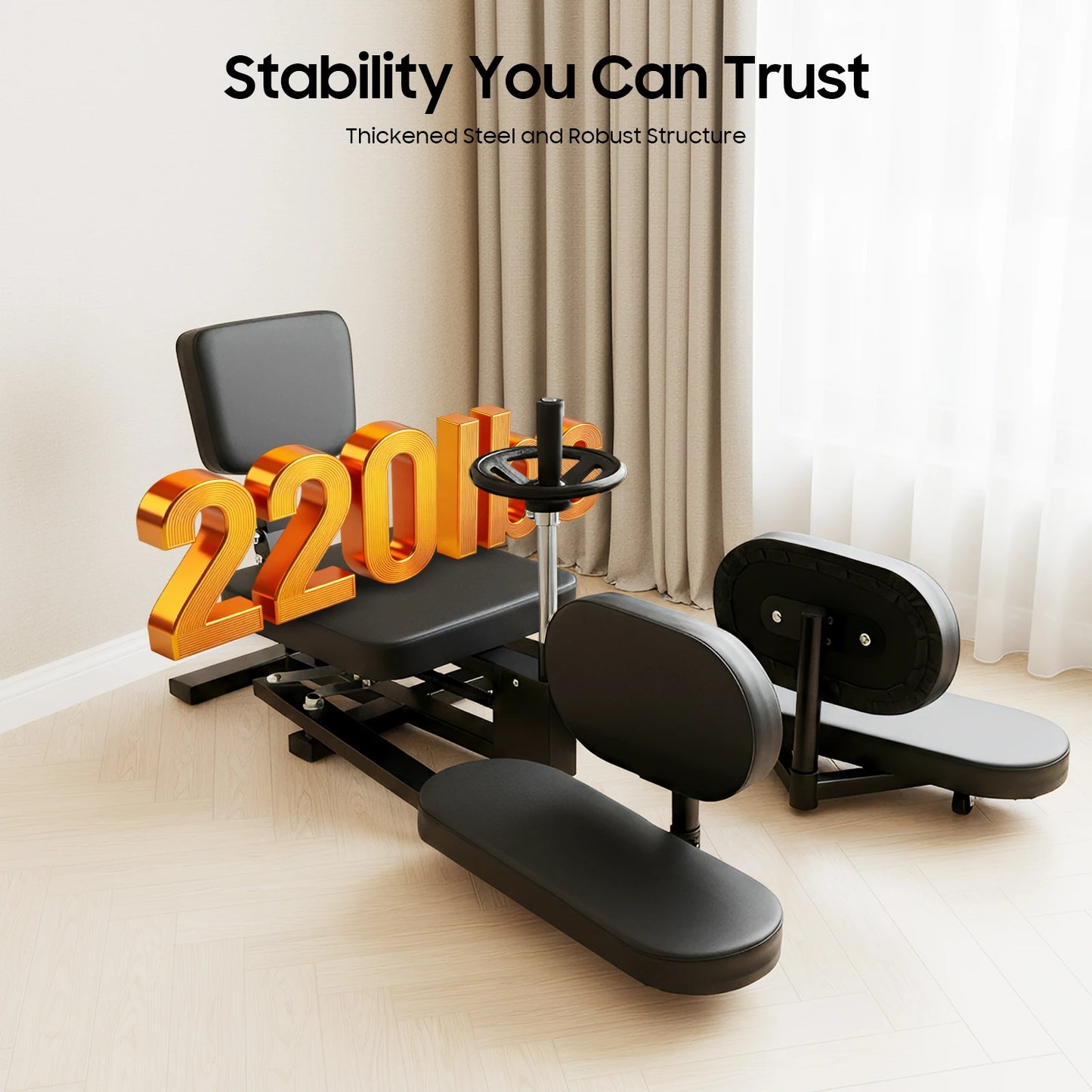 Leg Stretcher - 220lbs Heavy Duty Split Machine for Flexibility Stretching - Ballet Yoga Dance Martial Arts MMA - Home Yoga Gym