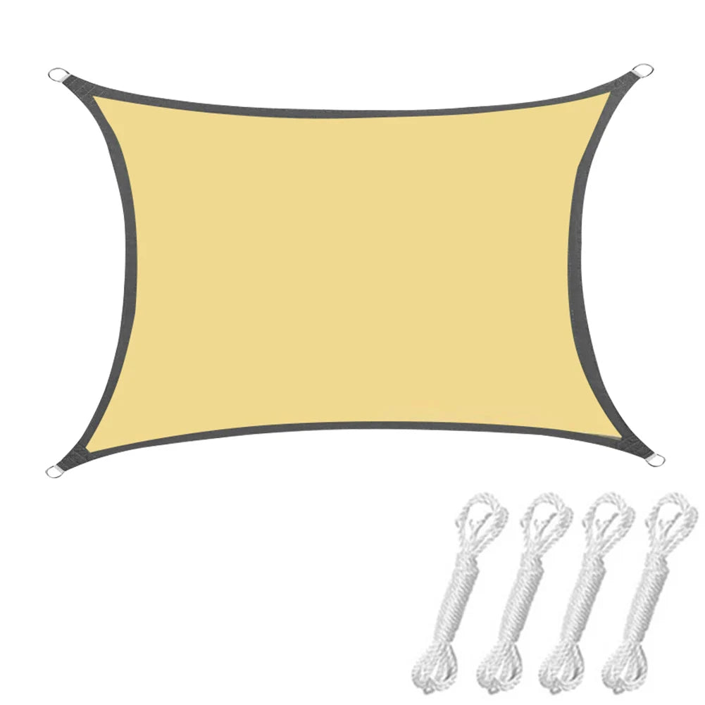 Sun Shade UV Block Oxford Cloth Canopy Patio Cover Breathable Sunlight Block Awning for Backyard Lawn Garden Outdoor Activities