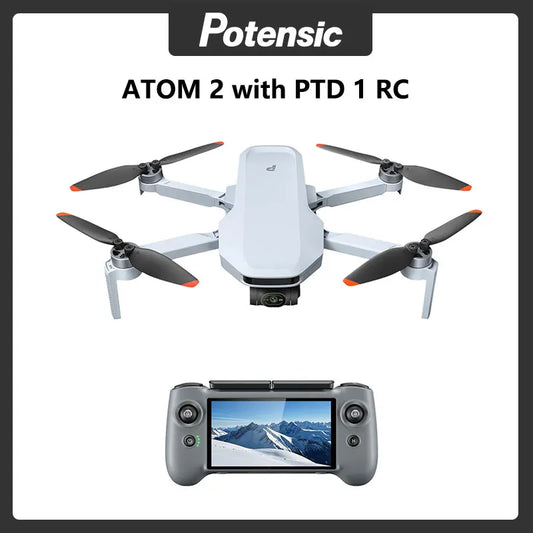 C0 ATOM 2 Drone with PTD 1 Remote Control 4K Video, 8K Photo Camera 10KM 2.7K Vertical Shoot, AI Night Shoting AI Track
