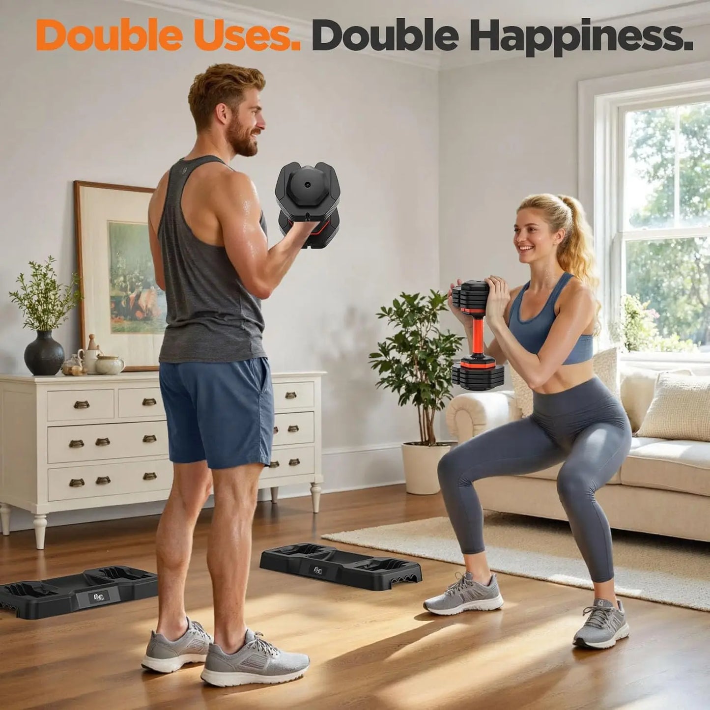 2026 FDB2 Updated Pair Adjustable Dumbbells, Available in 25/50/55/110lbs, Comes with Storage Box, Customized