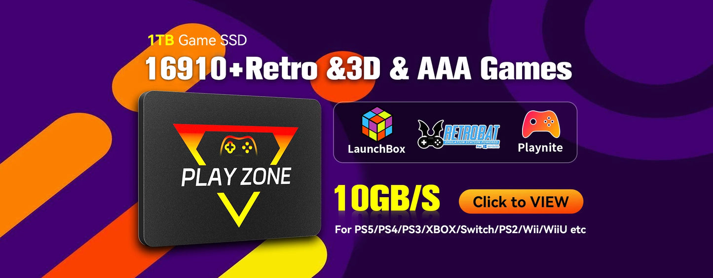 1TB Game TF Card for Steam Deck/Wins Handheld Latest Batocera 39 OS Retro Game Console with 61200 Games for PS3/PS2/PS1/PSP/MAME
