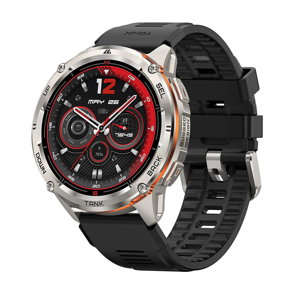 T3 Ultra 2 GPS Smart Watch for Men Bluetooth Call 5ATM IP69K Waterproof Men's Watch Stainless Steel Health Monitor