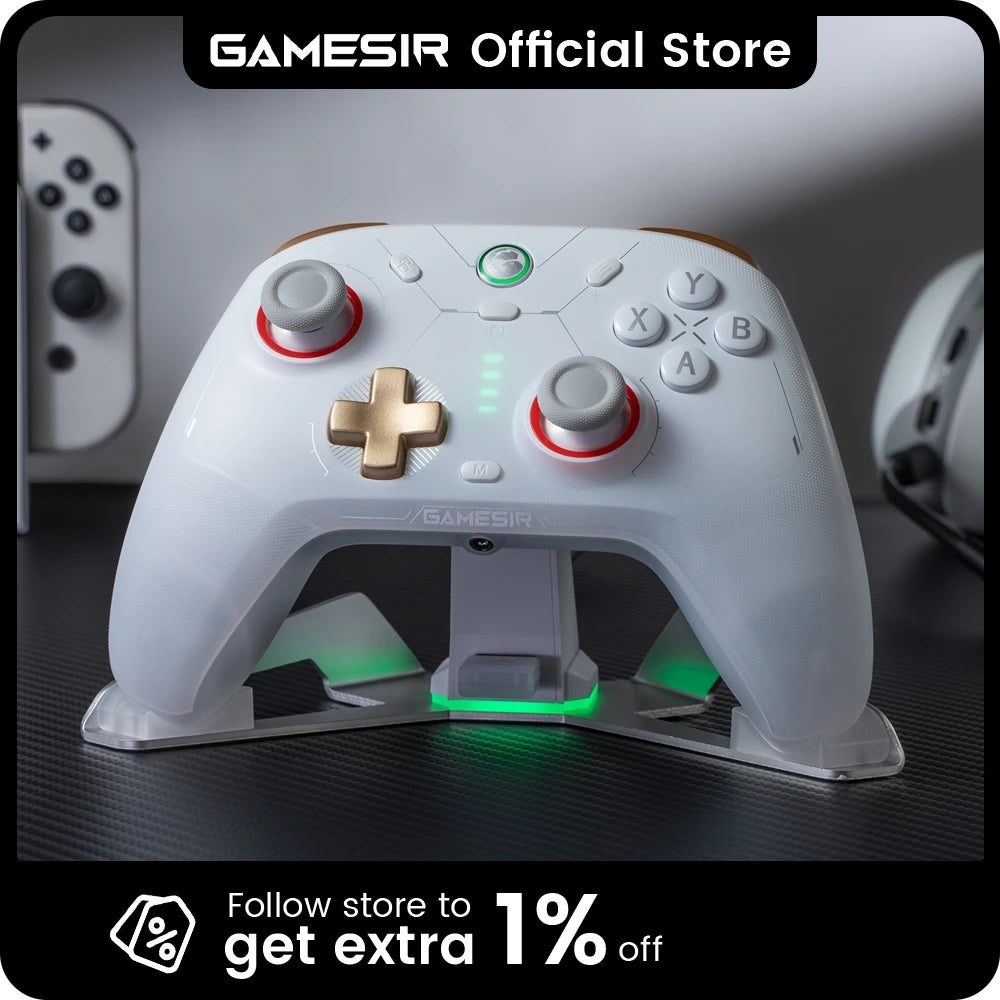 GameSir Cyclone 2 Multi-Platform Gaming Controller, Wireless for Nintendo Switch 2, PC, iOS, Android | Hall Effect, 6-Axis Gyro