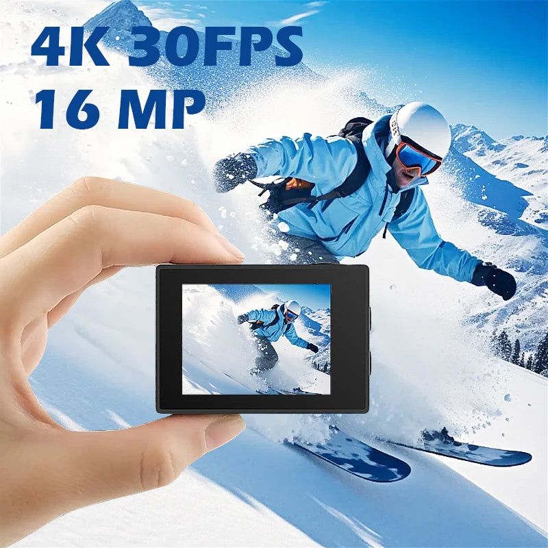 SJCAM SJ4000 Dual Screen 4K Action Camera Wireless Wifi H.264 Go To Sports Pro Cam Motorcycle Bicycle Connect to Ios Android APP