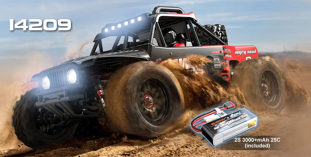MJX 14209 14210 V3.0 1/14 RC Car 4WD Hyper Go 75km/h Brushless 2.4G Remote Control Truck Off-road Racing RC Truck Hobby RC Toy