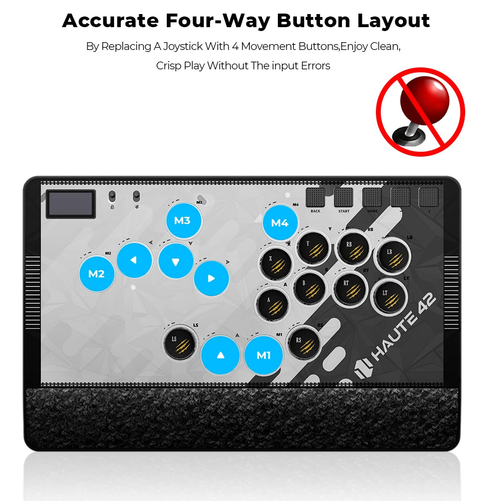 C-AT Magnetic Leverless Hitbox Controller Stickless Arcade Controller Keyboard For PC/PS4/PS5/Switch Hitbox Fightstick