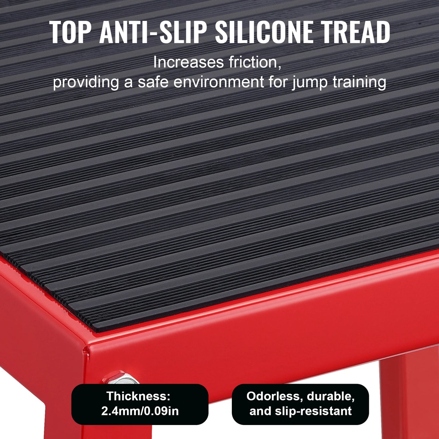 SucceBuy 12/18 Inch  Jump Box Anti-Slip Fitness Exercise Step Up Box For Home Gym Training Conditioning Strength Training