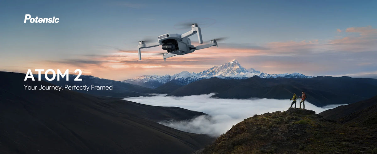 C0 ATOM 2 Drone with PTD 1 Remote Control 4K Video, 8K Photo Camera 10KM 2.7K Vertical Shoot, AI Night Shoting AI Track