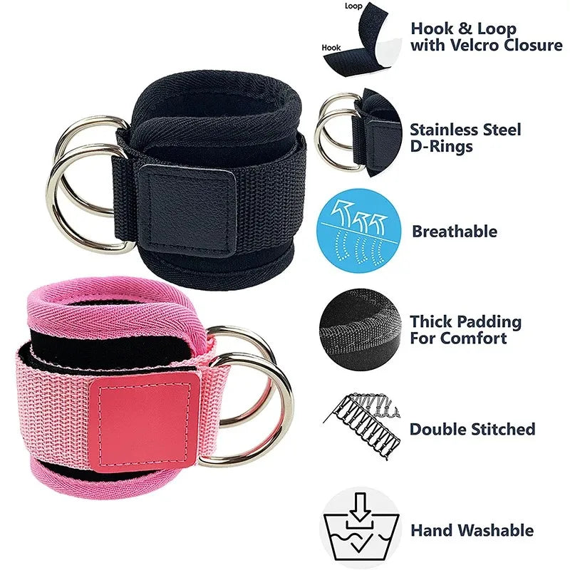 Exercising Resistance Belt, Puller, Leg Strength Training, Tie Strap, Foot Loop Buckle, Elastic Rope Protector, Edge Protection