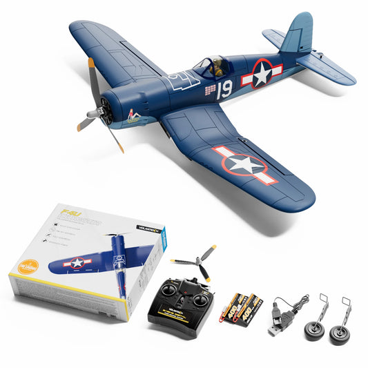 Volantexrc Brushless RC Plane F4U 4 Channel Remote Control Airplanes with 6-Axis Gyro 3 Modes & Aerobatics 2.4GHz Radio Controlled Aircraft for Beginners & Adults 768-3