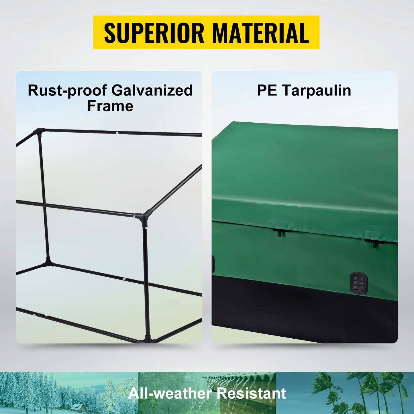 SucceBuy Outdoor Storage Box Patio Deck Box 230 Gallon Waterproof PE Tarpaulin Patio & Garden Furniture Home & Garden
