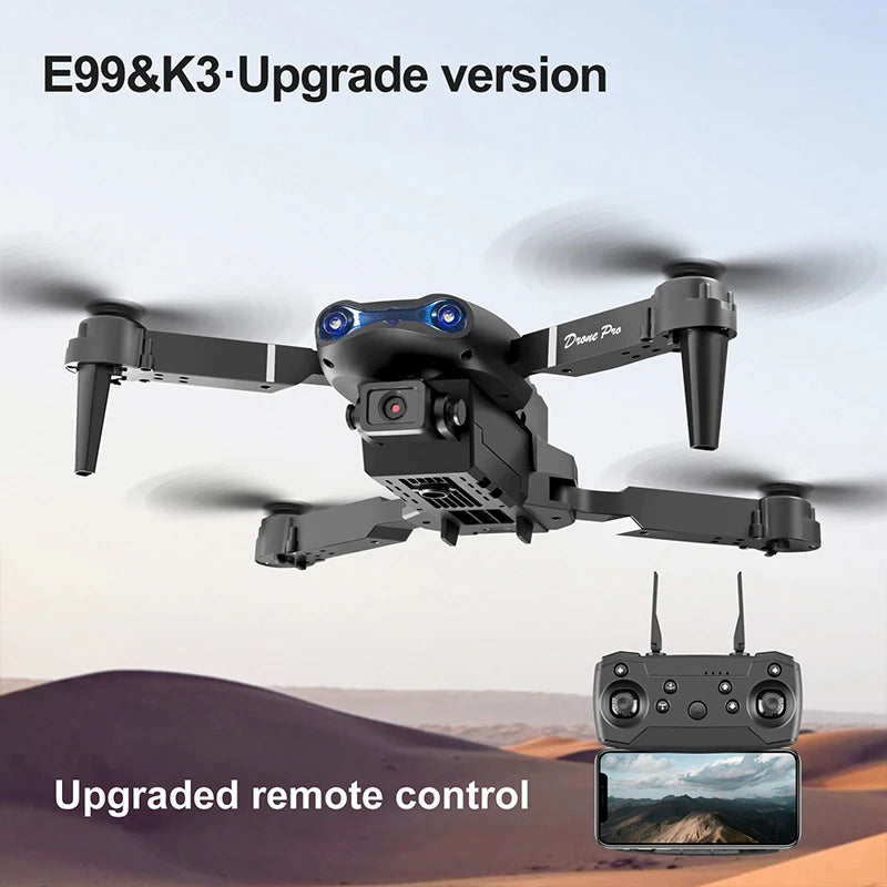 ZNLYRION Dual Camera FPV Drone Optical Flow Hover Foldable RC Quadcopter APP Path Flight Beginner Drone Toy