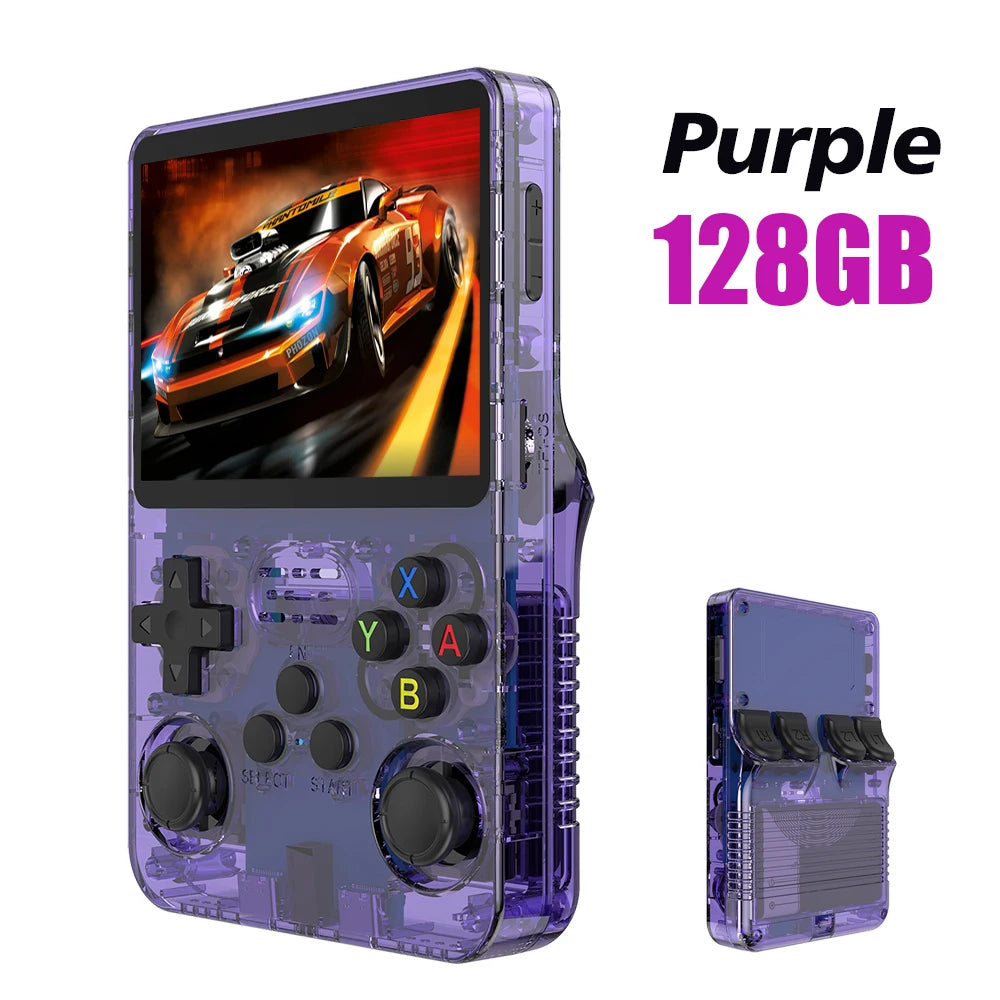 Original R36S Retro Handheld Video Game Console Linux System 3.5 Inch IPS Screen R35s Pro Portable Pocket Video Player 64GB Games 1G Ram