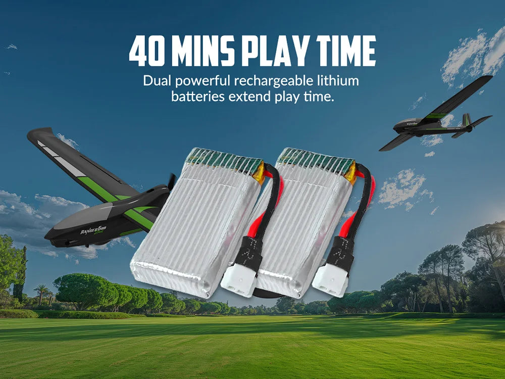 VolantexRC 76102SR Ranger 600 EPP 2.4GHz 4CH 6-Axis Gyro One Key Aerobatics XPilot Stabilization System RC Airplane Glider RTF
