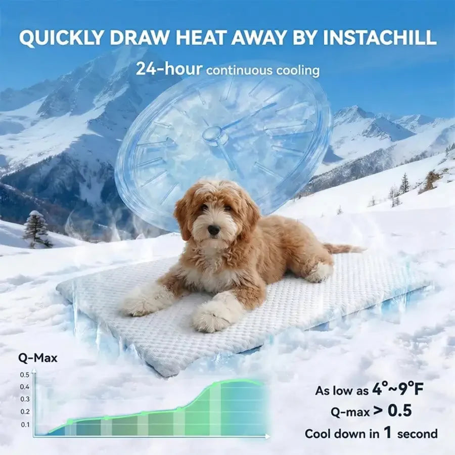 1pc Sponge Cooling Cat Bed, Thick Padding Comfortable Cool Breathable Cat Nest, Non-Slip And Washable Cooling Small Dog Bed, Suitable For All Seasons