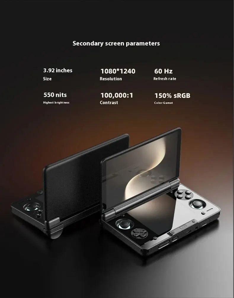 AYN Thor 6'' OLED Dual Screen Gaming Handheld Qualcomm Snapdragon CPU Android13 6000mAh Battery Hall Stick Game Console