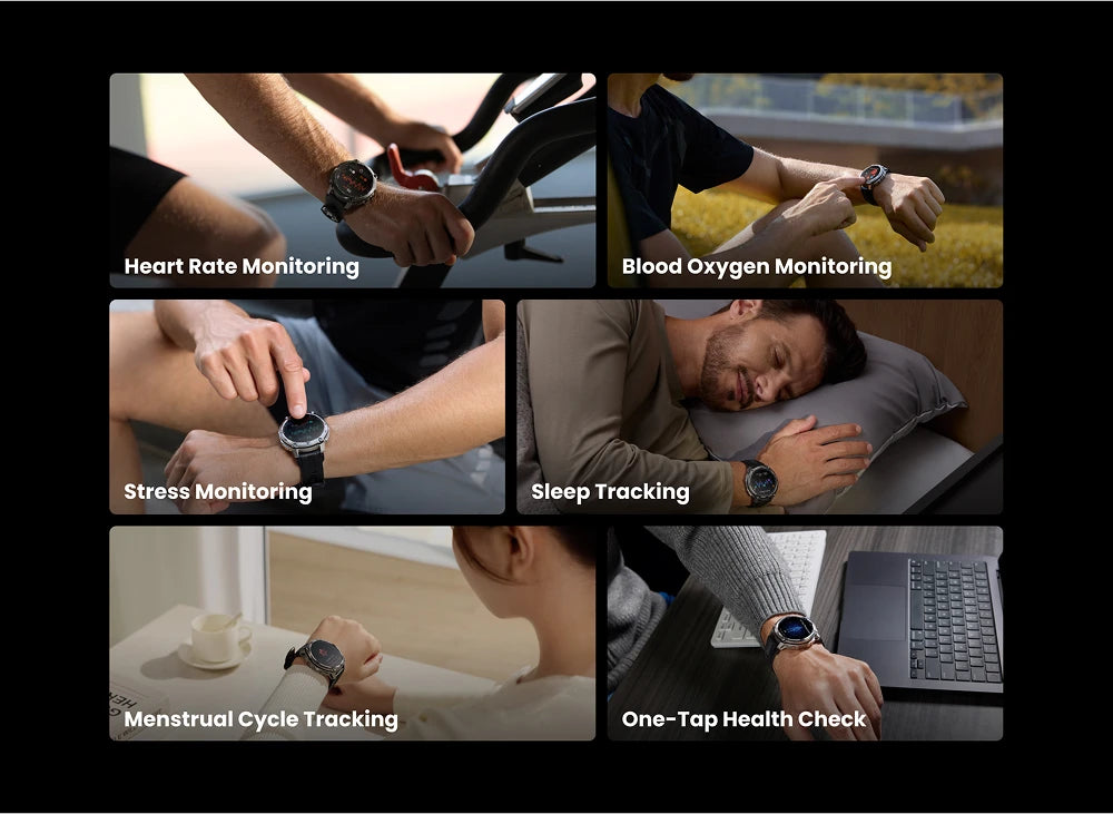 T4 Smart Watch for Men 6-Sat GPS Offline Maps 10ATM Waterproof Heart Rate Diving Skiing Hiking for Android iOS