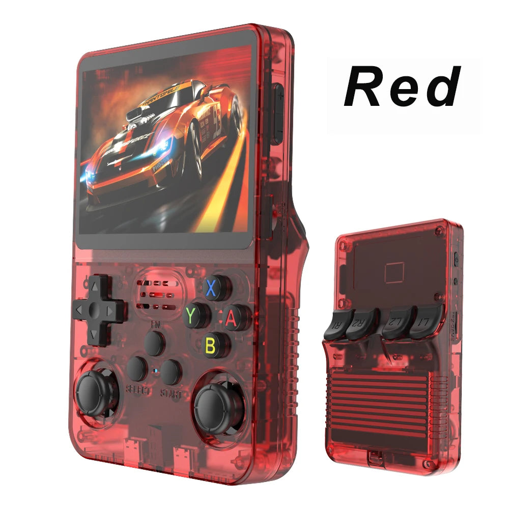 Original R36S Retro Handheld Video Game Console Linux System 3.5 Inch IPS Screen R35s Pro Portable Pocket Video Player 64GB Games 1G Ram