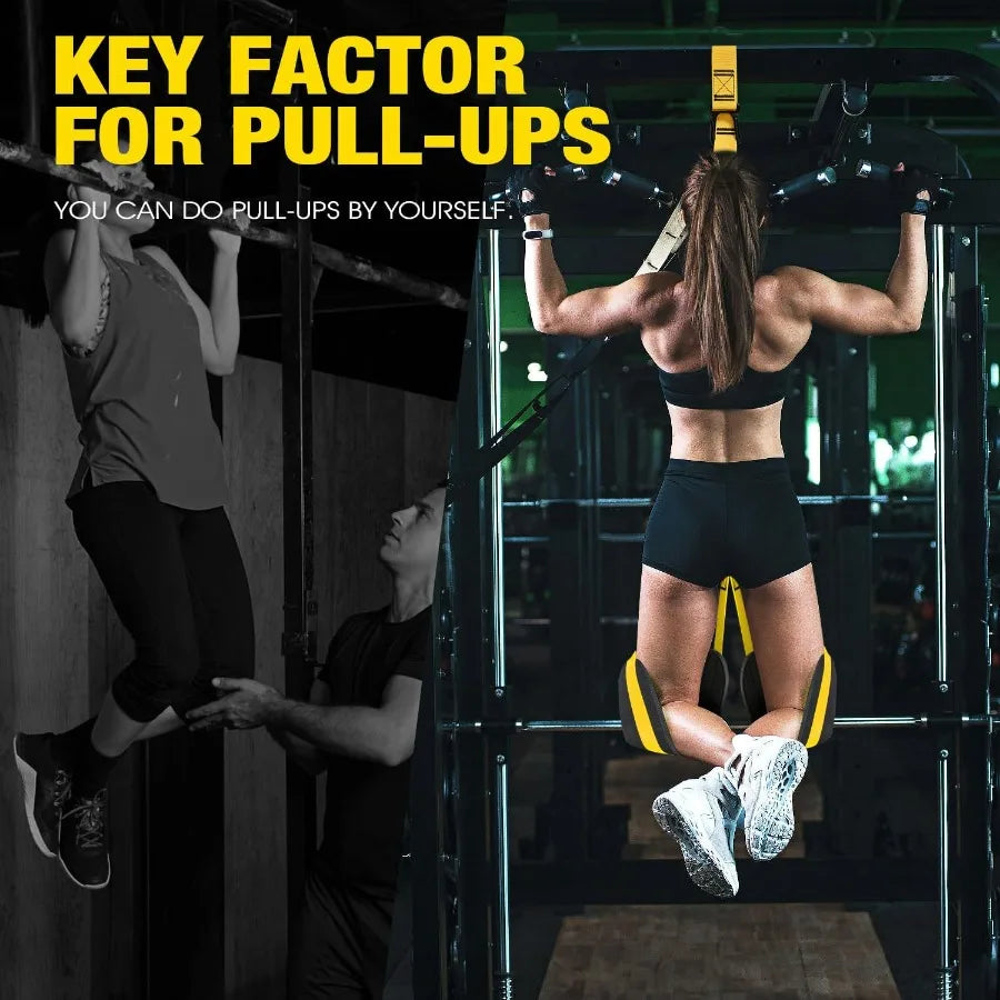 Pull Up Assistance Bands, Resistance Bands for Pull Up Bar Workout, Adjustable Heavy Duty Pull Up Assist Equipment with 4 Assist