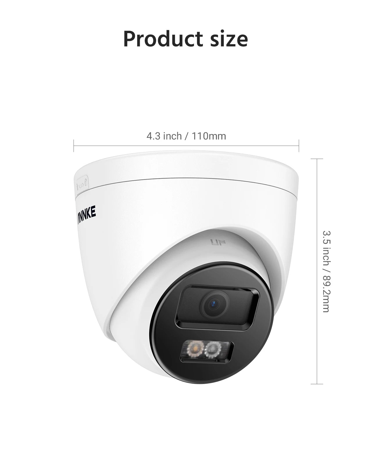 ANNKE 12MP Dual Light Smart Video Surveillance Kit 2/4PCS POE Camera 12MP NVR Smart Home Camera 8CH NVR Outdoor Built-in mic