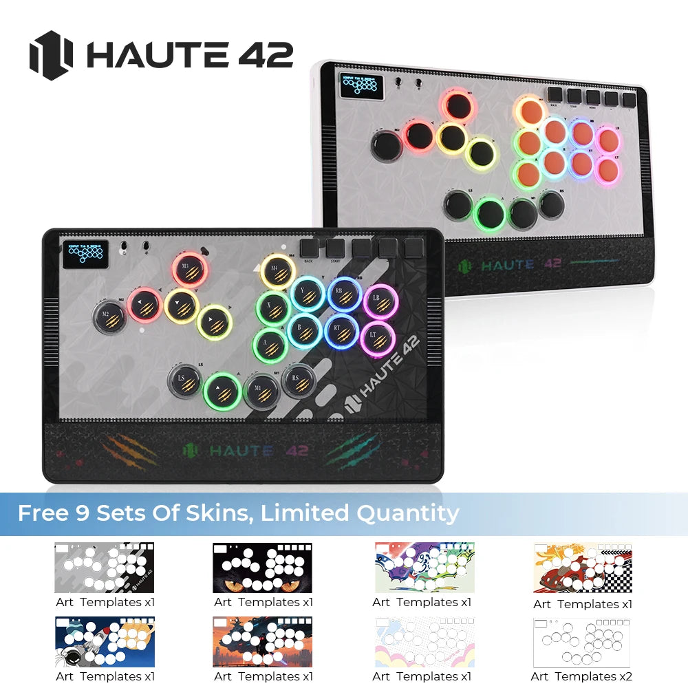 C-AT Magnetic Leverless Hitbox Controller Stickless Arcade Controller Keyboard For PC/PS4/PS5/Switch Hitbox Fightstick