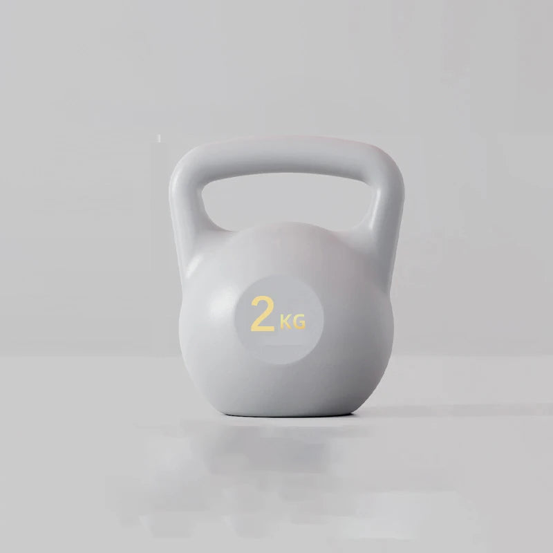 Dumbbell Kettlebell Handle PE Injection Fitness Household Weight-bearing  Yoga Buttocks Training Hip Squat Sports Kettlebell