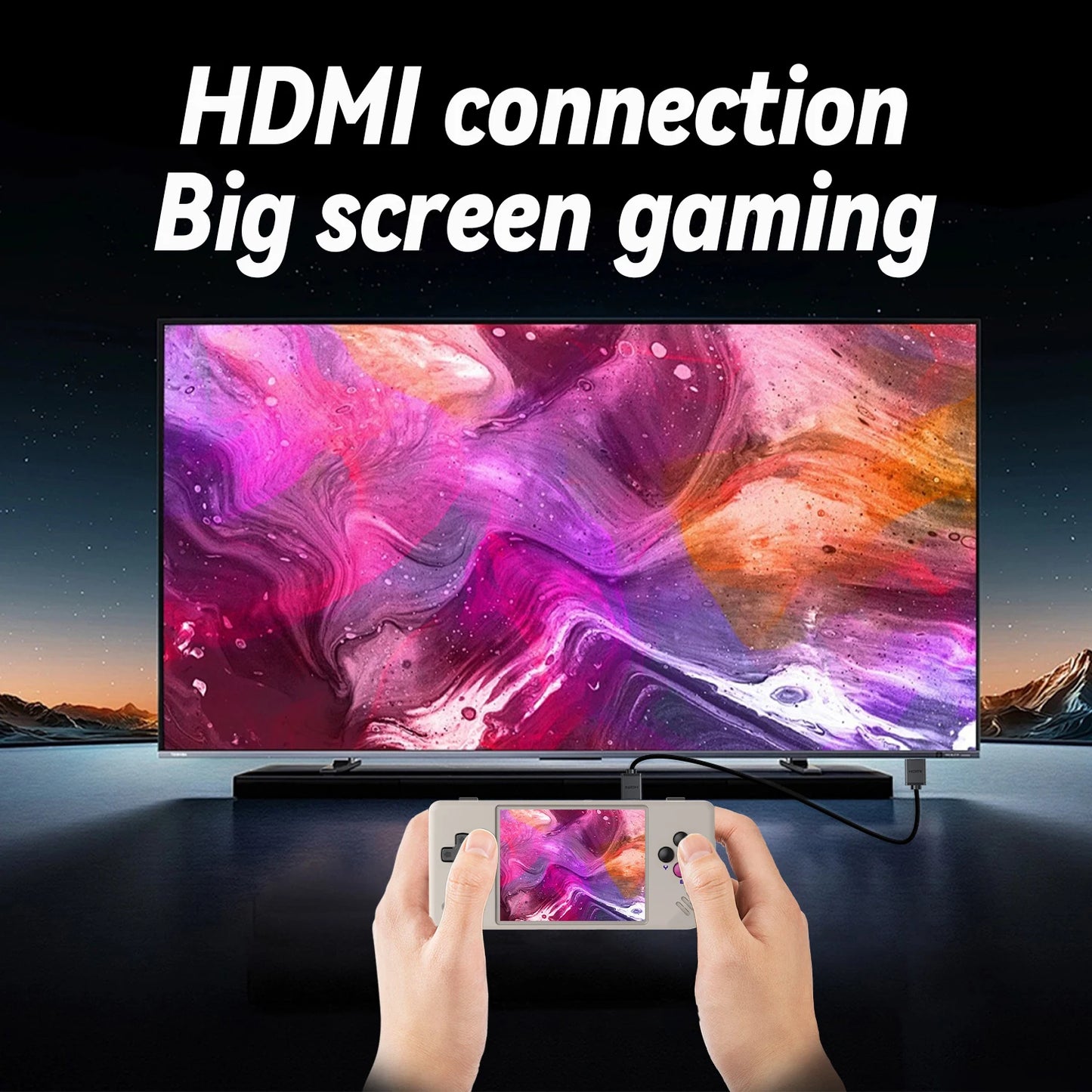 RG28XX Handheld Game Console 2.83'' IPS Screen Video Output Portable Video Player Ebook Reader Player Gifts Mini