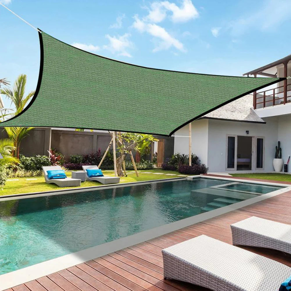Sun Shade UV Block Oxford Cloth Canopy Patio Cover Breathable Sunlight Block Awning for Backyard Lawn Garden Outdoor Activities