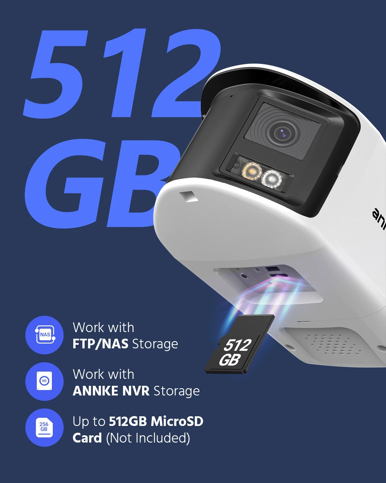 ANNKE Smart Home 180° 8MP DUO POE Dual Lens Wide View Outdoor Video POE Camera,4K AI Human Detect,8MP Security CCTV Camera
