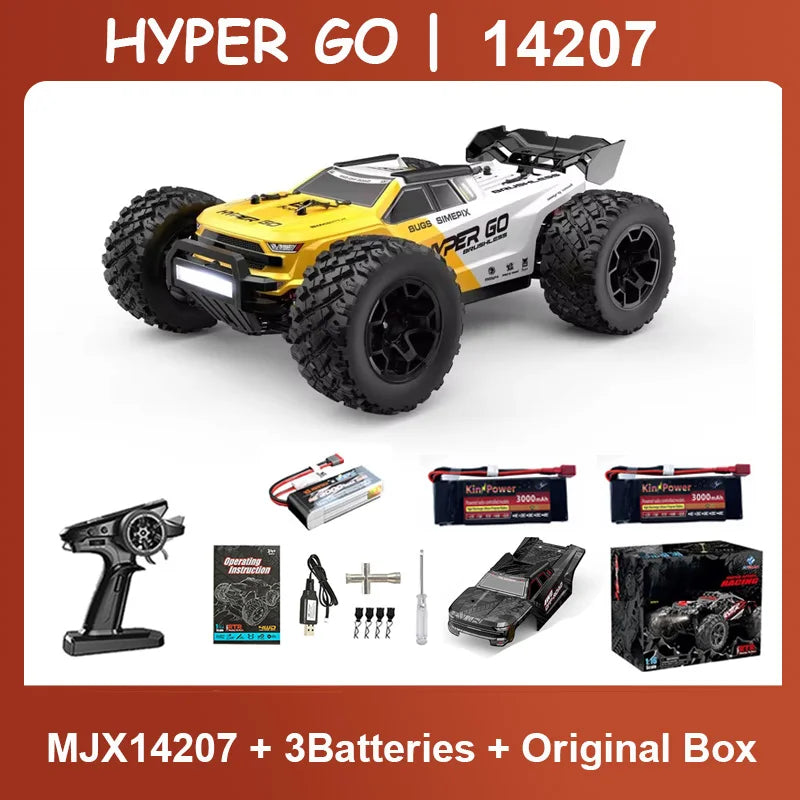 MJX 14207 1/14 4WD 2.4G RC Car 55KM/H Brushless Drift Vehicle Racing Car Remote Control Car Off-Road Truck Toys