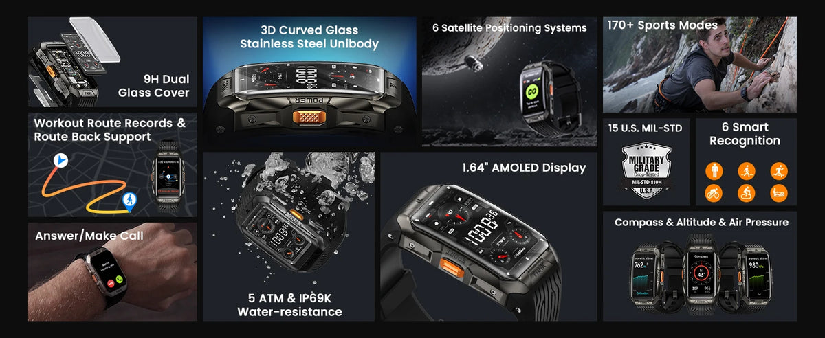 2025 X2 Ultra GPS Smart Watch For Men 3D Curved Screen Stainless Steel Body Compass Altimeter Waterproof Smartwatch