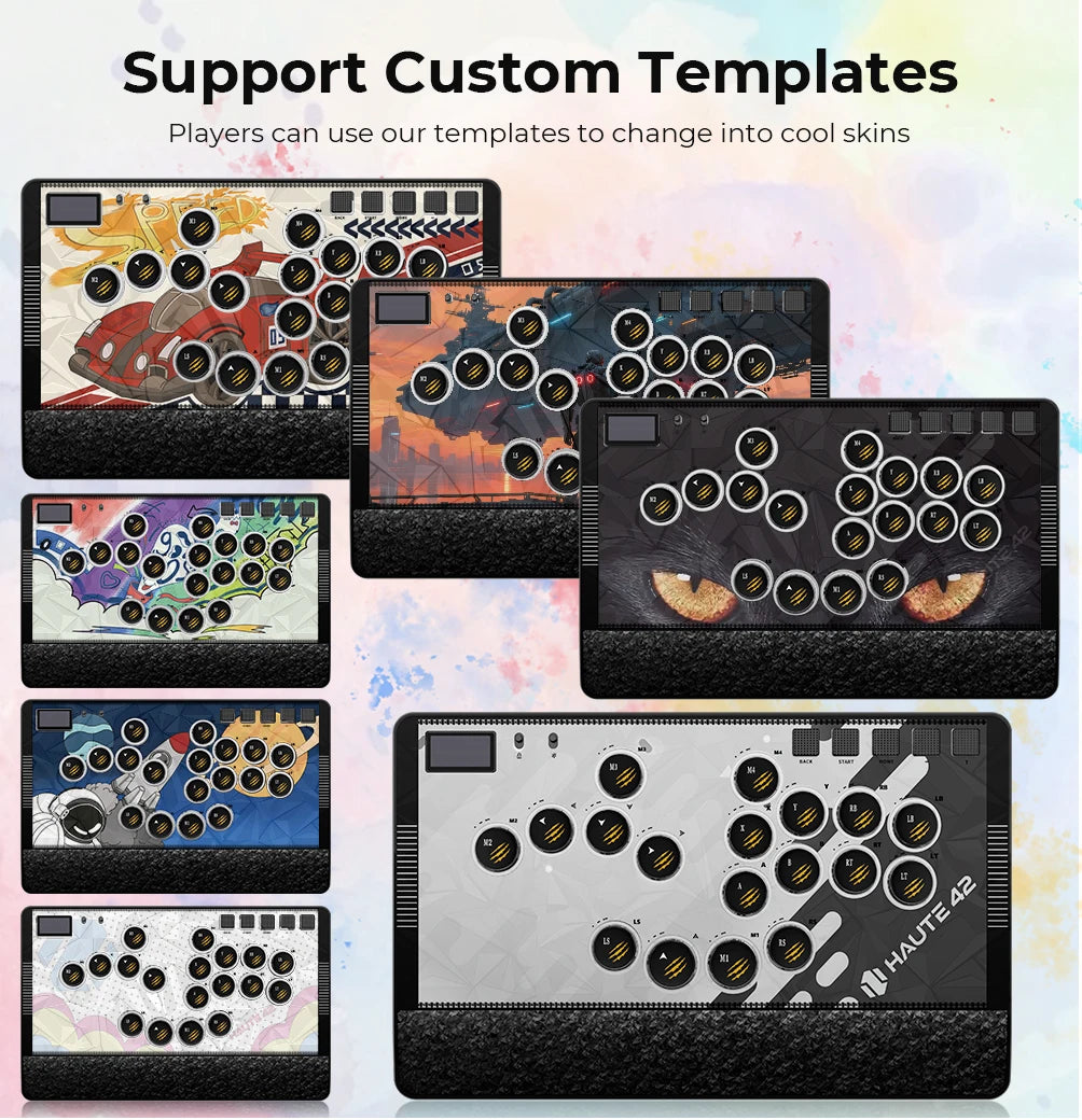 C-AT Magnetic Leverless Hitbox Controller Stickless Arcade Controller Keyboard For PC/PS4/PS5/Switch Hitbox Fightstick