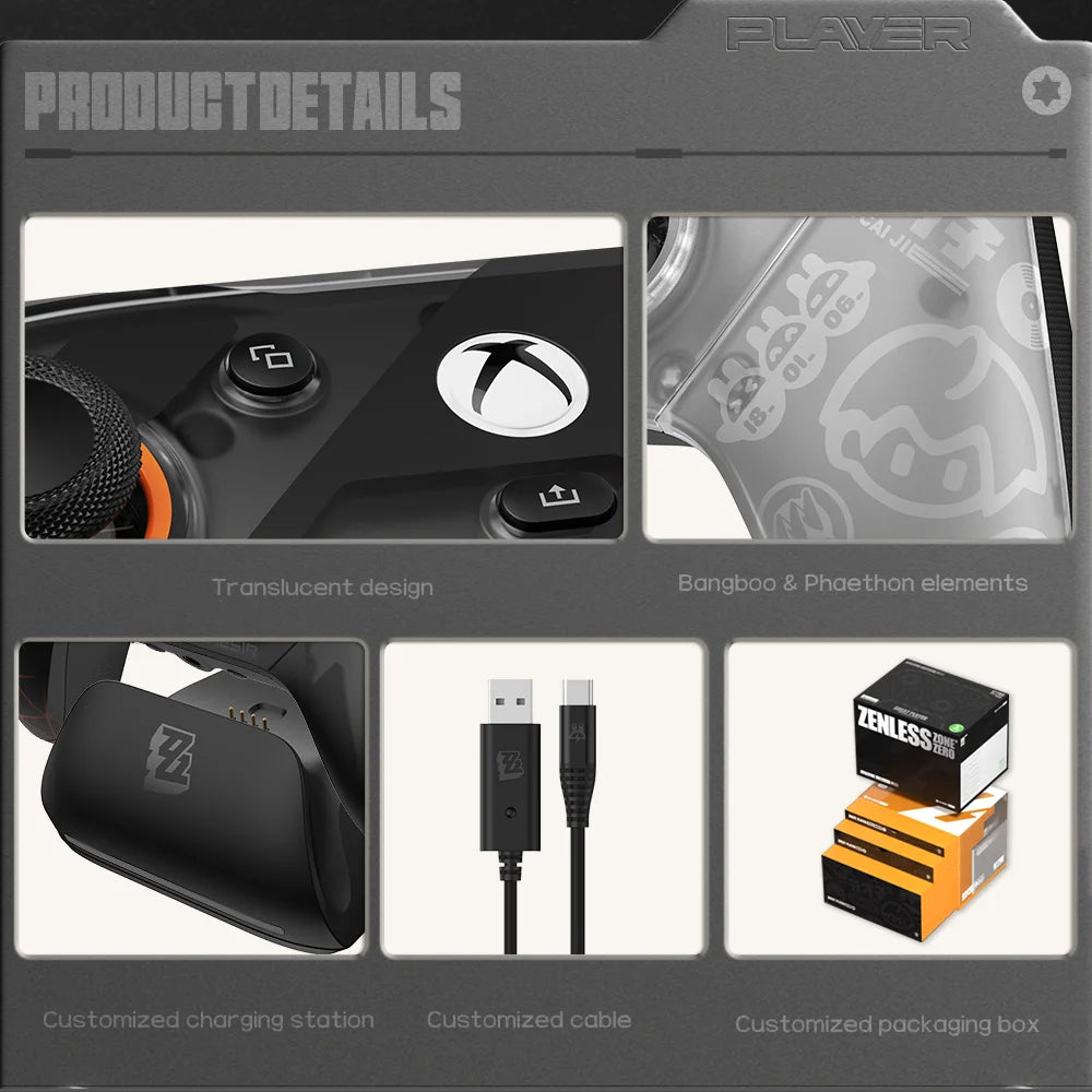 GameSir G7 Pro Zenless Zone Zero Wireless Xbox Game Controller – Charging Dock, TMR Joytick, Hall Effect Trigger, Gyro