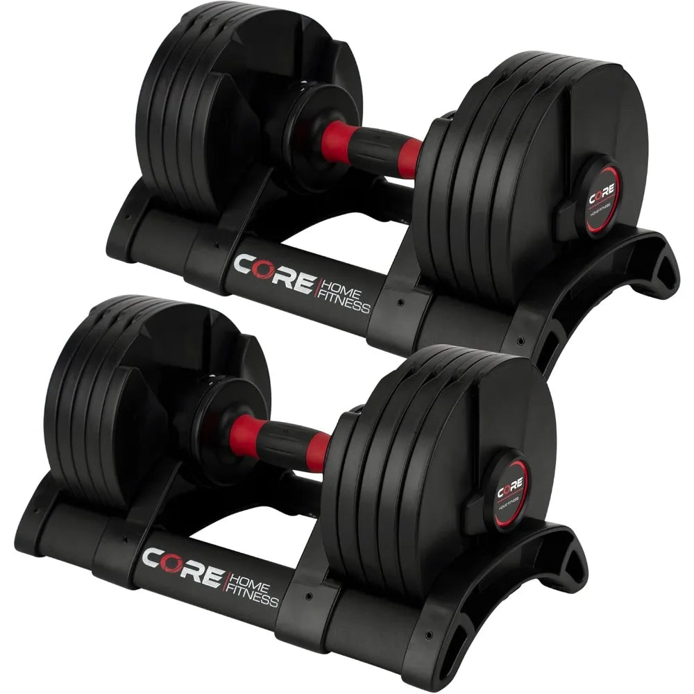 Adjustable Dumbbell Weight Set by Affordable Dumbbells - Space Saver - Dumbbells for Your Home Dumbbells